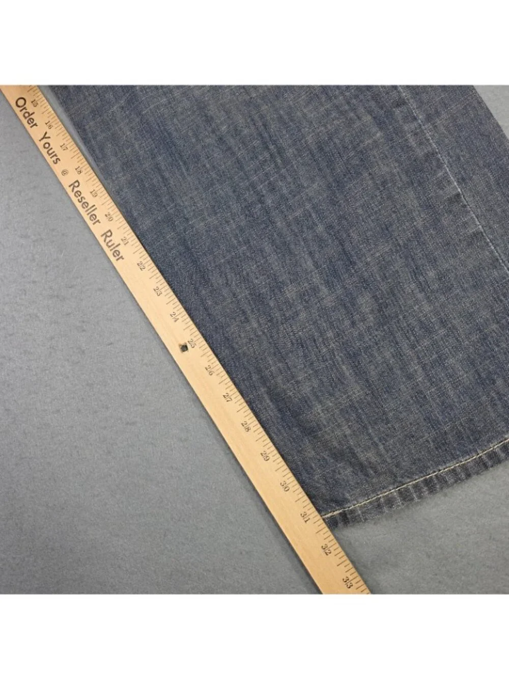 Levis 569 Jeans Mens 42x32 Blue Denim Crosstown Wash Relaxed Straight Y2K Grunge